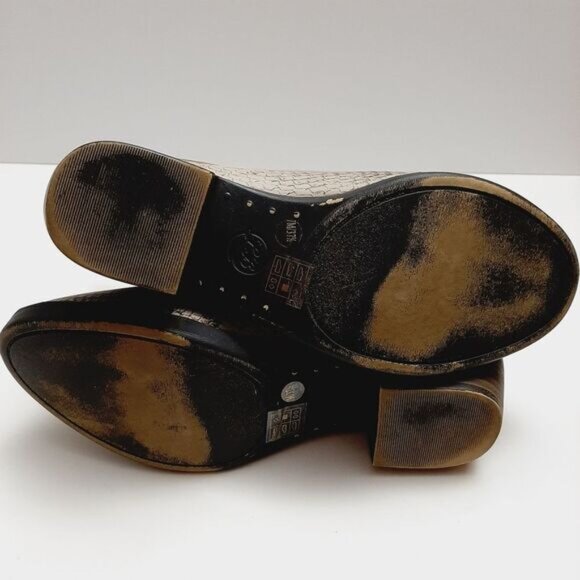 LUCKY BRAND Basel H2O Snakeskin Print Rain Boots Zip-Up Booties Tan Brown Sz 7 M - Picture 13 of 14